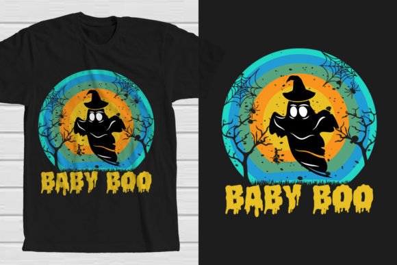 Baby Boo Halloween Boo Graphics for Local Business Branding