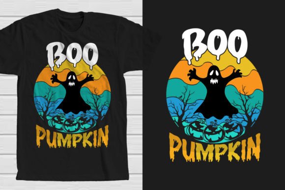 Boo Pumpkin Halloween Time Graphics
