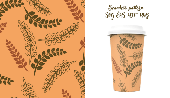 Bright Autumn Vector Pattern for Graphics and Web Design