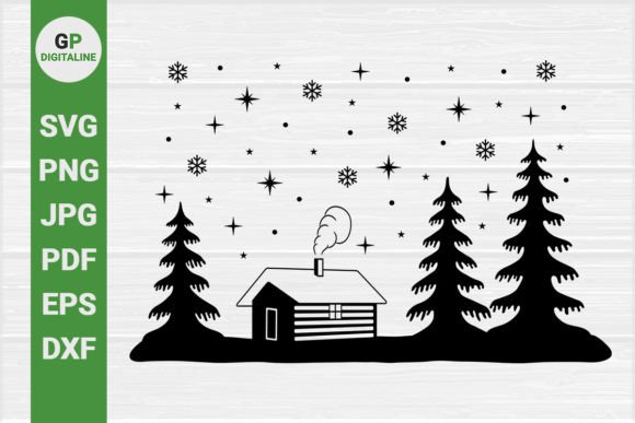 Cabin in the Forest SVG for Digital Creators