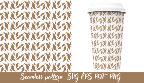 Gold Falling Leaves on White Background Graphics