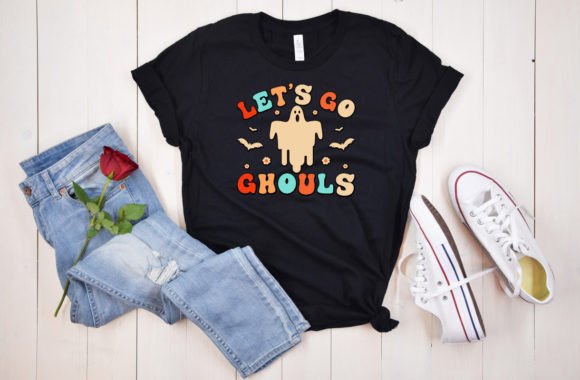 Halloween Retro Groovy Graphic T-shirt