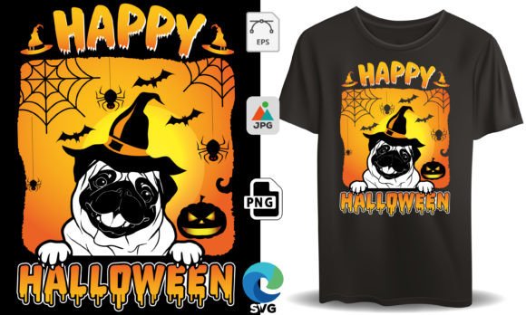 Happy Halloween T-Shirt Design for Creative Projects