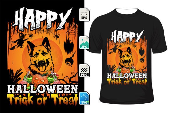 Happy Halloween Trick or Treat Graphics for T-Shirt Designs