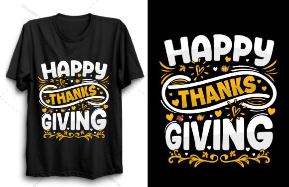 Happy Thanksgiving T-shirt Design for Local Branding