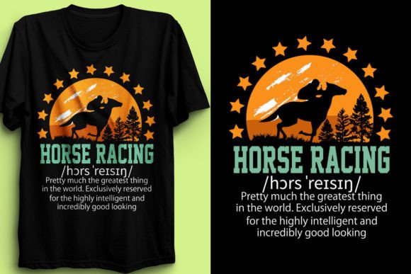 Horse Racing T-Shirt Design Graphics