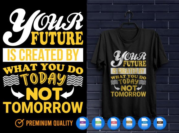 Motivation Typography T-shirt Design for Crafting