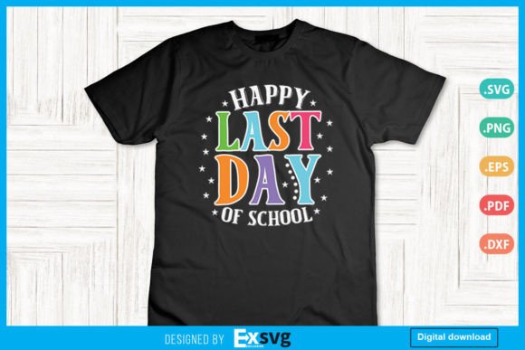 Retro Happy Last Day of School Graphics for Crafts