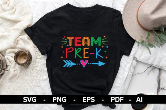 Team PreK T-Shirt Design: A Graphic Asset for Modern Content Publishers